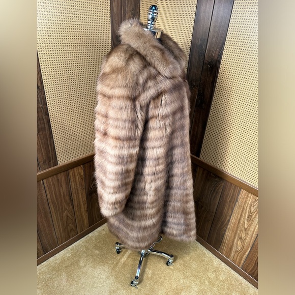 BEAUTIFUL VINTAGE MOHL NEW YORK 38" STROLLER LENGTH SABLE FUR COAT JACKET MEDIUM - Picture 3 of 13
